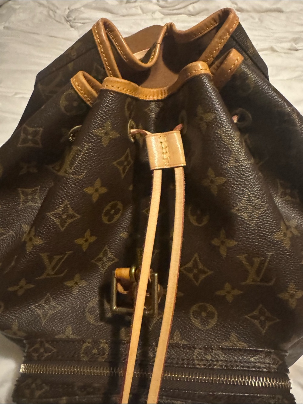 Louis Vuitton Monogram Canvas Drawstring Montsouris Backpack GM size
